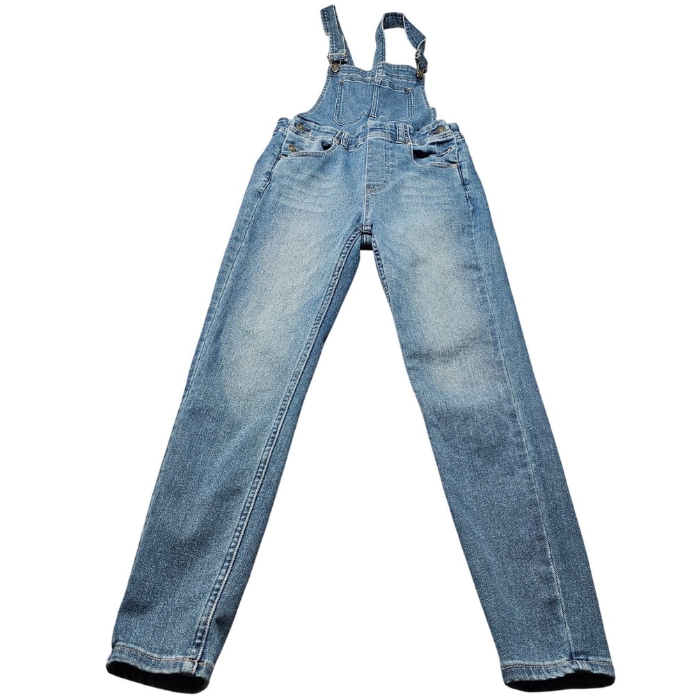 Free People Denim Overalls Women‎ 26R Blue Medium Wash Slim Tapered Jeans Retro